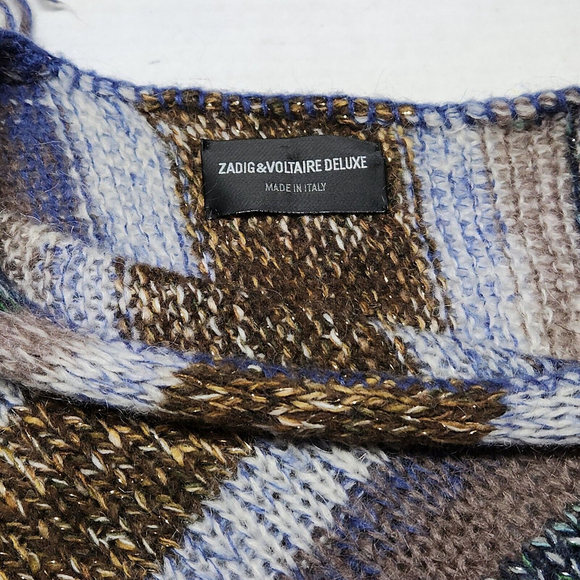 Zadig & Voltaire Multicolor Striped Poncho - Picture 3 of 7